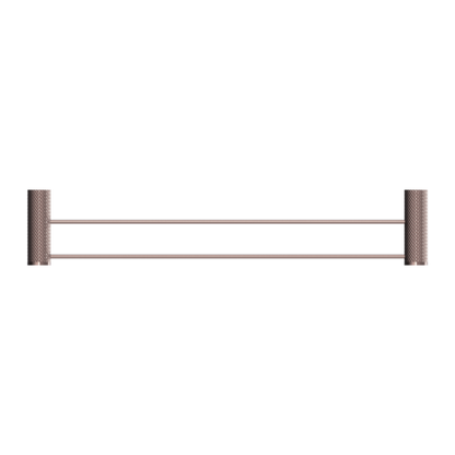 OPAL DOUBLE TOWEL RAIL 800MM BRUSHED BRONZE