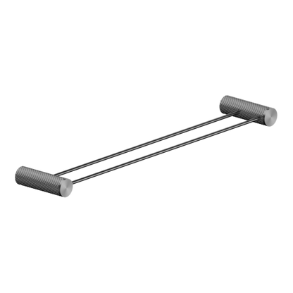 OPAL DOUBLE TOWEL RAIL 600MM GRAPHITE