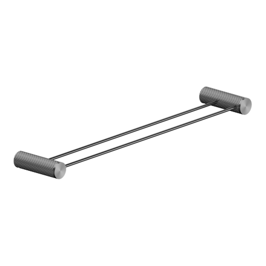 OPAL DOUBLE TOWEL RAIL 600MM GRAPHITE