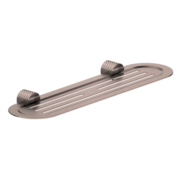 OPAL METAL SHOWER SHELF BRUSHED BRONZE