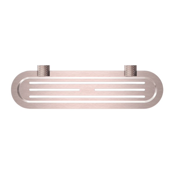 OPAL METAL SHOWER SHELF BRUSHED BRONZE