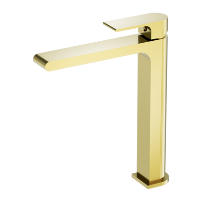BIANCA TALL BASIN MIXER BRUSHED GOLD