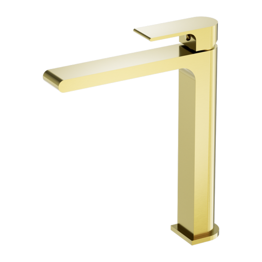 BIANCA TALL BASIN MIXER BRUSHED GOLD