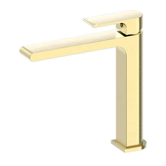 BIANCA MID TALL BASIN MIXER BRUSHED GOLD