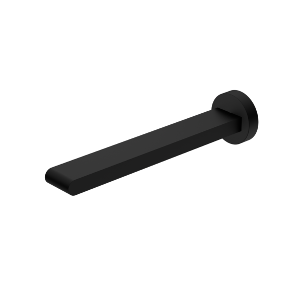 BIANCA FIXED BASIN/BATH SPOUT ONLY 200MM MATTE BLACK