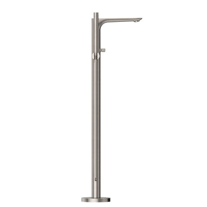 BIANCA FREESTANDING BATH MIXER WITH HAND SHOWER BRUSHED NICKEL