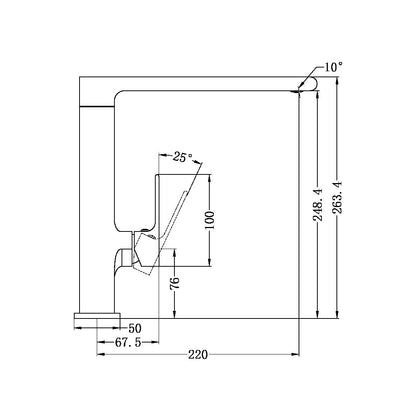 BIANCA KITCHEN MIXER MATTE BLACK