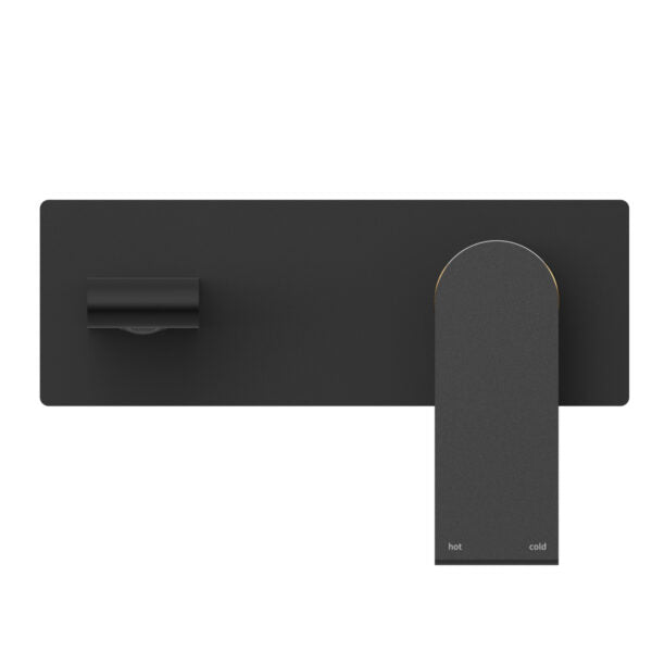 BIANCA WALL BASIN/BATH MIXER 187MM MATTE BLACK