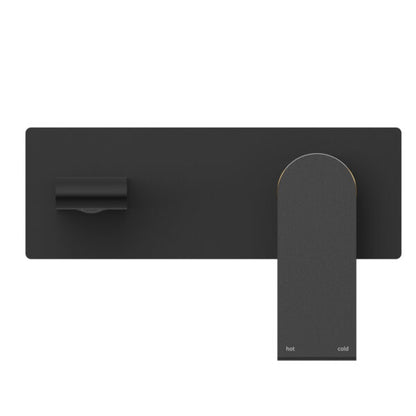 BIANCA WALL BASIN/BATH MIXER 187MM MATTE BLACK