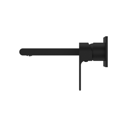 BIANCA WALL BASIN/BATH MIXER 187MM MATTE BLACK