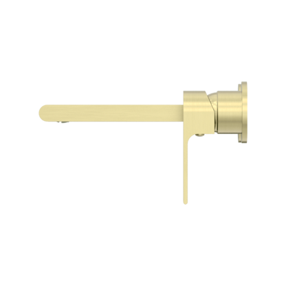 BIANCA WALL BASIN/BATH MIXER SEPARATE BACK PLATE 230MM BRUSHED GOLD