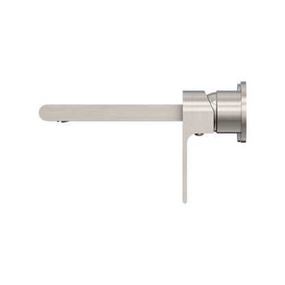 BIANCA WALL BASIN/BATH MIXER SEPARATE BACK PLATE 230MM BRUSHED NICKEL