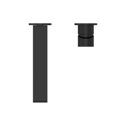 BIANCA WALL BASIN/BATH MIXER SEPARATE BACK PLATE 230MM MATTE BLACK