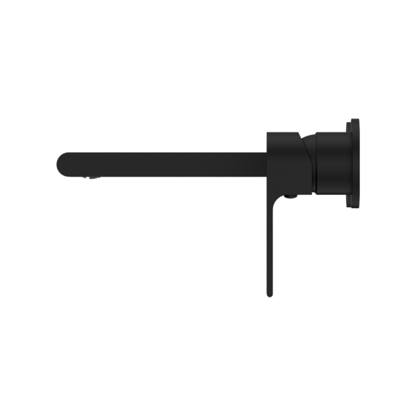 BIANCA WALL BASIN/BATH MIXER SEPARATE BACK PLATE 230MM MATTE BLACK