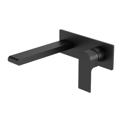 BIANCA WALL BASIN/BATH MIXER 187MM MATTE BLACK