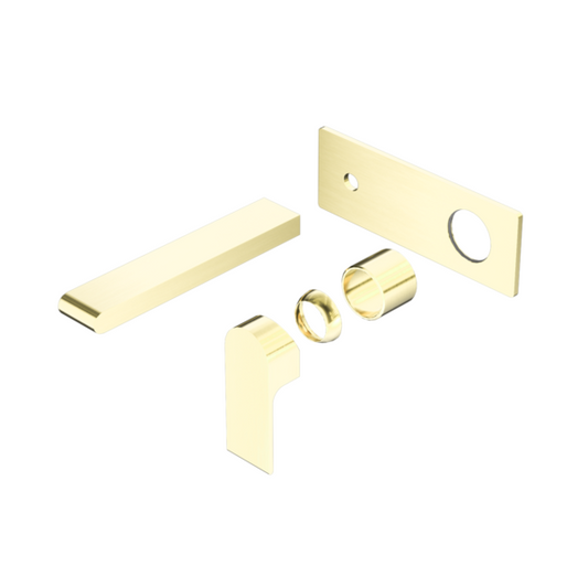 BIANCA WALL BASIN/BATH MIXER 230MM TRIM KITS ONLY BRUSHED GOLD