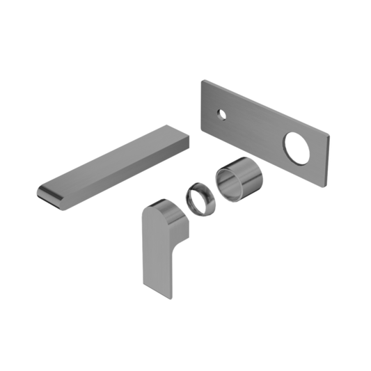 BIANCA WALL BASIN/BATH MIXER 230MM TRIM KITS ONLY GUN METAL