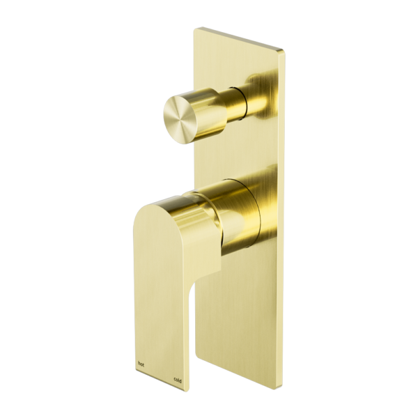 BIANCA SHOWER MIXER WITH DIVERTOR BRUSHED GOLD
