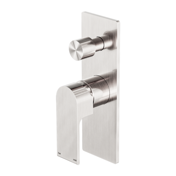 BIANCA SHOWER MIXER WITH DIVERTOR BRUSHED NICKEL