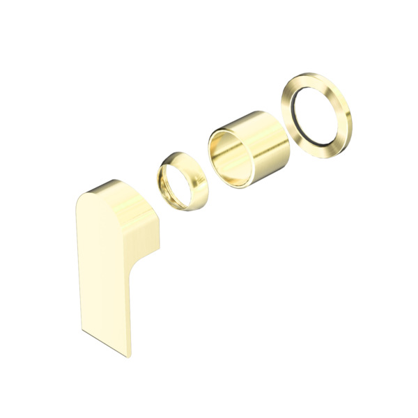 BIANCA SHOWER MIXER 80MM PLATE TRIM KITS ONLY BRUSHED GOLD