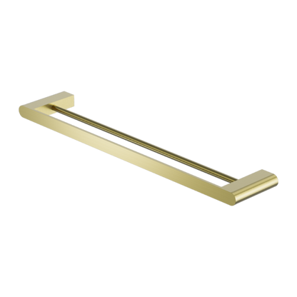 BIANCA DOUBLE TOWEL RAIL 800MM BRUSHED GOLD