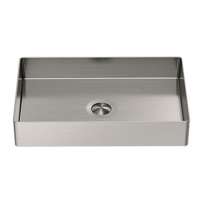 OPAL RECTANGLE STAINLESS STEEL BASIN BRUSHED NICKEL