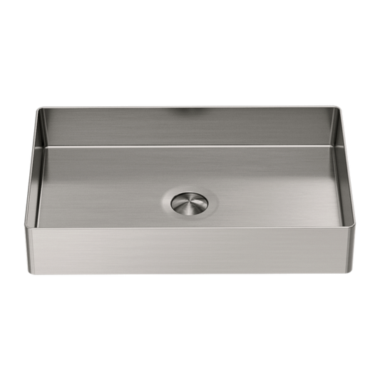 OPAL RECTANGLE STAINLESS STEEL BASIN BRUSHED NICKEL