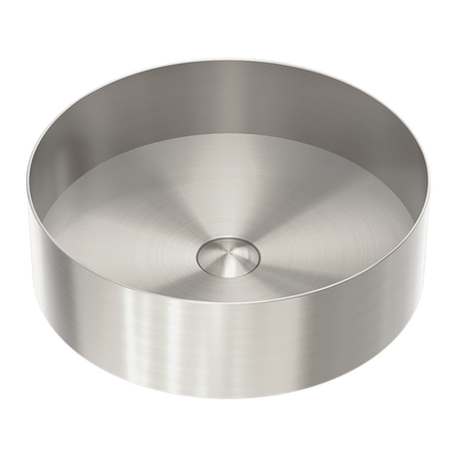 OPAL ROUND 400MM STAINLESS STEEL BASIN BRUSHED NICKEL