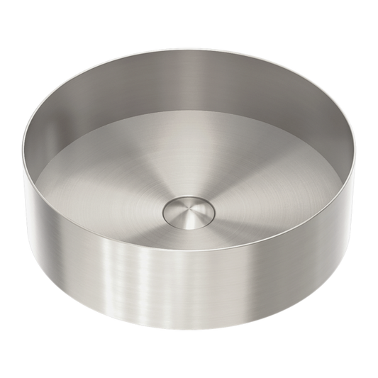 OPAL ROUND 400MM STAINLESS STEEL BASIN BRUSHED NICKEL