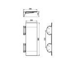 MECCA CARE SHOWER SEAT 960×330MM CHROME