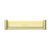MECCA CARE 25MM GRAB RAIL WITH SHELF 300MM BRUSHED GOLD