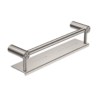 MECCA CARE 25MM GRAB RAIL WITH SHELF 450MM BRUSHED NICKEL