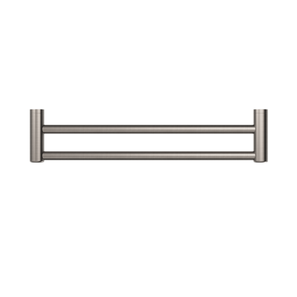 MECCA CARE 25MM DOUBLE TOWEL GRAB RAIL 900MM BRUSHED NICKEL