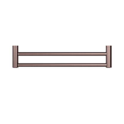 MECCA CARE 25MM DOUBLE TOWEL GRAB RAIL 900MM BRUSHED BRONZE