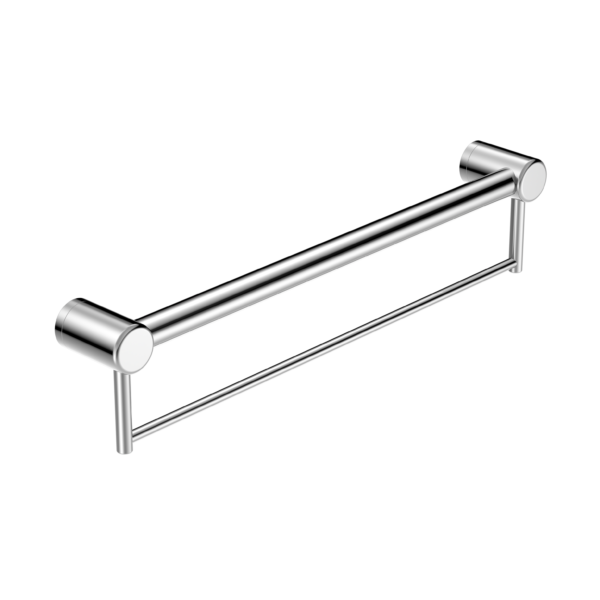 MECCA CARE 32MM GRAB RAIL WITH TOWEL HOLDER 300MM CHROME