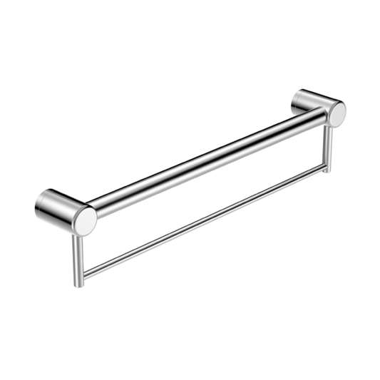 MECCA CARE 32MM GRAB RAIL WITH TOWEL HOLDER 300MM CHROME