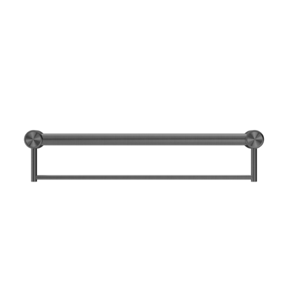 MECCA CARE 32MM GRAB RAIL WITH TOWEL HOLDER 900MM GUN METAL