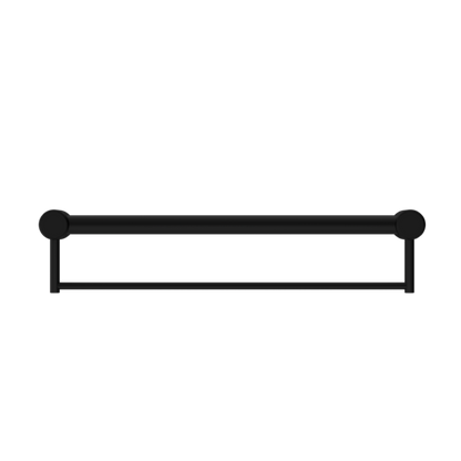 MECCA CARE 32MM GRAB RAIL WITH TOWEL HOLDER 900MM MATTE BLACK