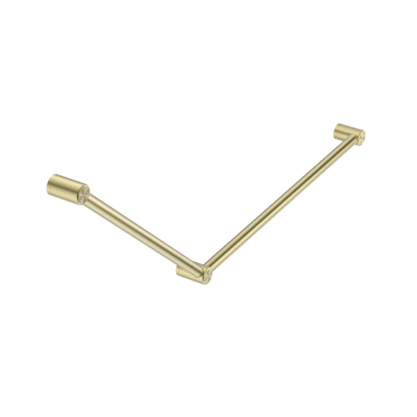 MECCA CARE 32MM DDA GRAB RAIL SET 45 DEGREE 750X900MM BRUSHED GOLD