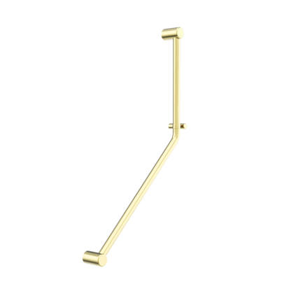 MECCA CARE 32MM AMBULANT 45 DEGREE BENT TUBE GRAB RAIL 450X650MM BRUSHED GOLD