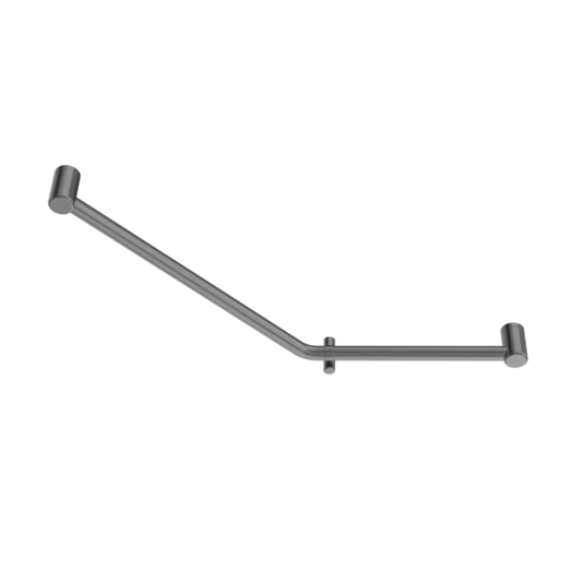MECCA CARE 32MM AMBULANT 45 DEGREE BENT TUBE GRAB RAIL 450X650MM GUN METAL