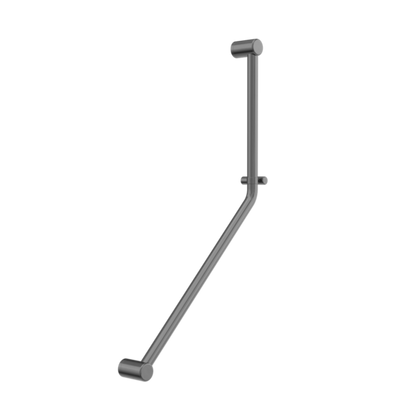 MECCA CARE 32MM AMBULANT 45 DEGREE BENT TUBE GRAB RAIL 450X650MM GUN METAL