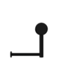 MECCA CARE HEAVY DUTY TOILET ROLL HOLDER MATTE BLACK