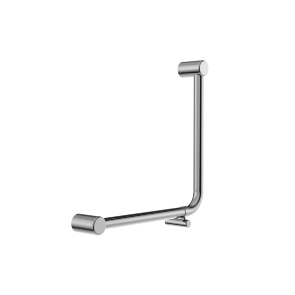 MECCA CARE 32MM AMBULANT 90DEGREE BENT TUBE GRAB RAIL 450X450MM CHROME
