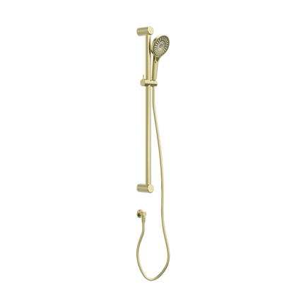 MECCA CARE 32MM GRAB RAIL AND ADJUSTABLE SHOWER RAIL SET 900MM BRUSHED GOLD
