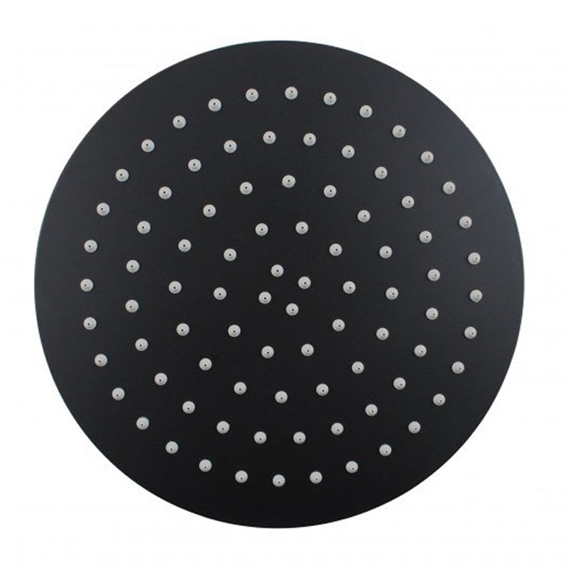 250mm Black Shower Head