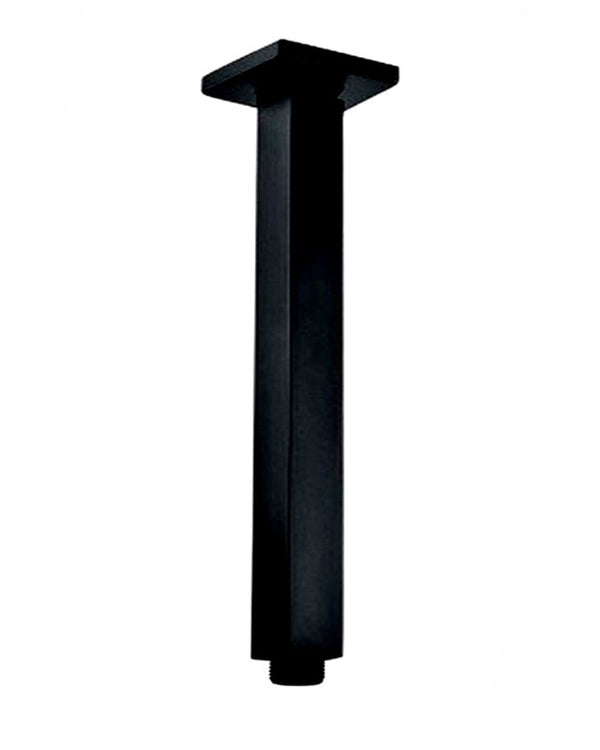 200mm Black Ceiling Shower Arm