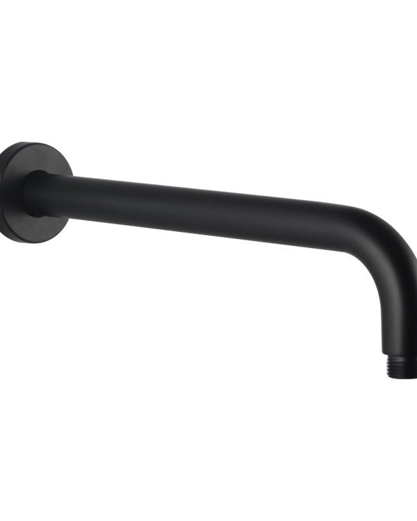 400mm Black Wall Shower Arm