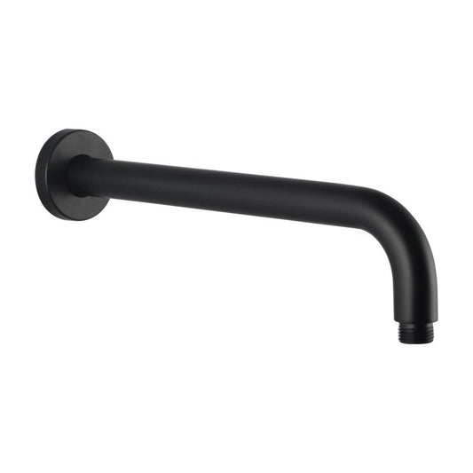 400mm Black Wall Shower Arm