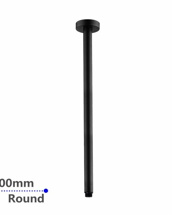 600mm Black Ceiling Shower Arm